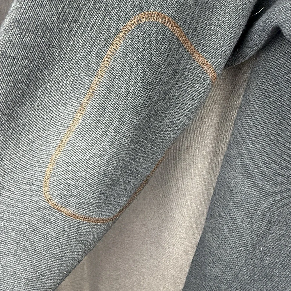 Columbia Men's Canyon Point Sweater Fleece XL Gray‎ Brown Stitching